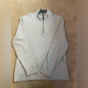 Vineyard vines gray half zip - size large